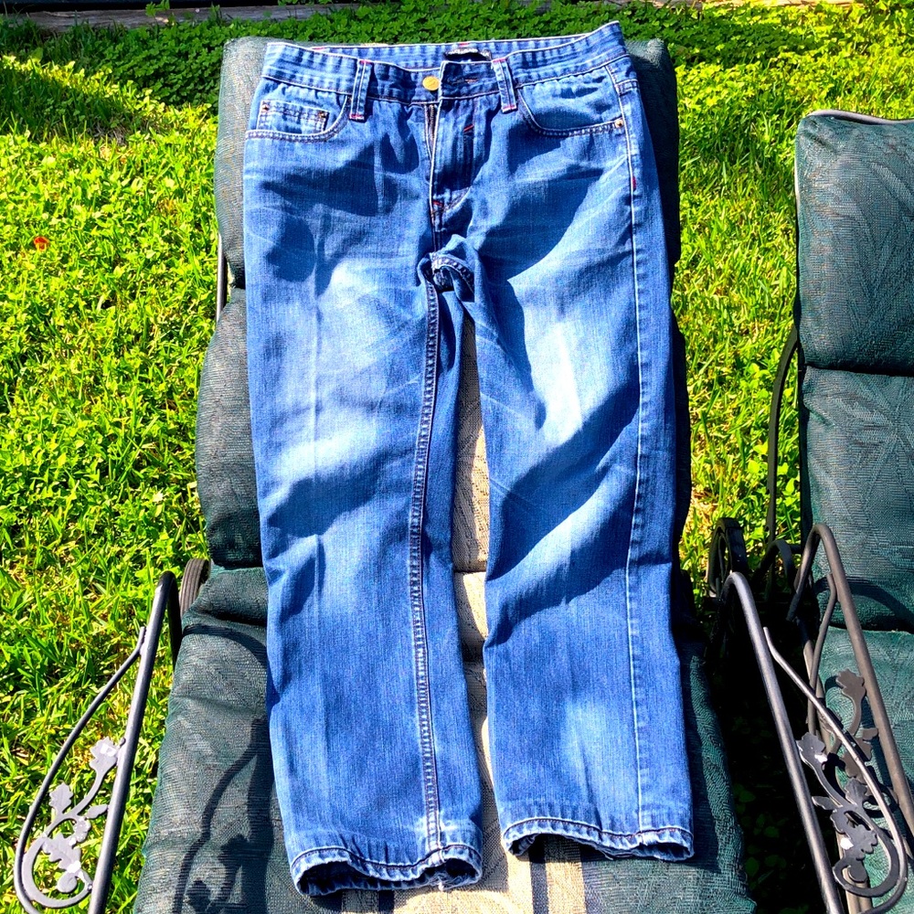 Dolce & Gabbana Medium Wash Factory Fading Straight Leg Soft Jeans 32x30